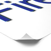 Kom uit voor brandweerkorpsen perfect poster (Hoek)