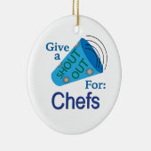 Kom uit voor Chefs Keramisch Ornament (Rechts)