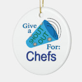 Kom uit voor Chefs Keramisch Ornament (Links)