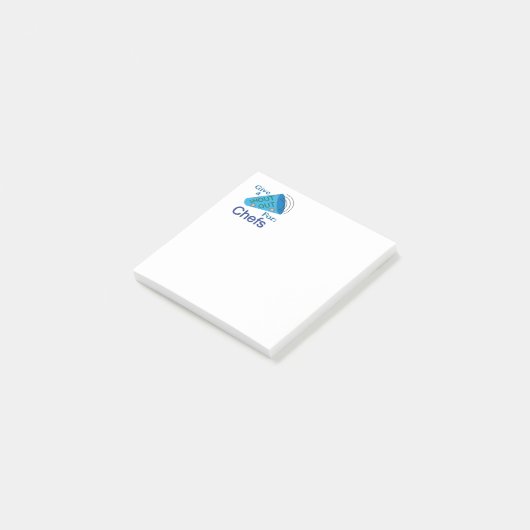 Kom uit voor Chefs Post-it® Notes (Schuin)