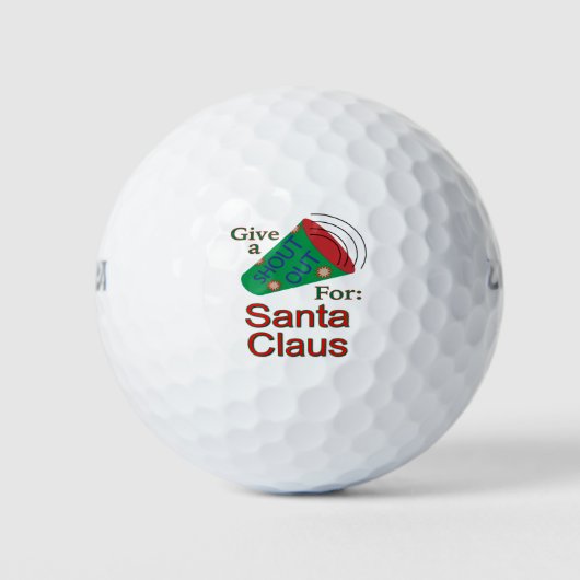 Kom uit voor de kerstman golfballen (Voorkant)
