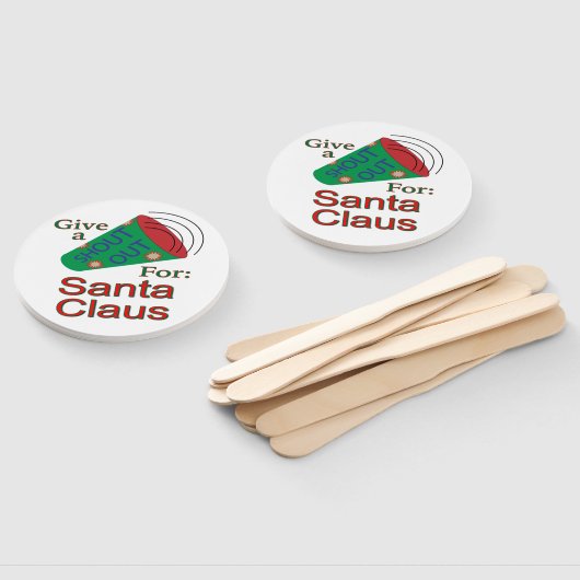 Kom uit voor de kerstman handwaaier (Niet-gemonteerd)