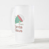 Kom uit voor de kerstman matglas bierpul (Voorkant links)