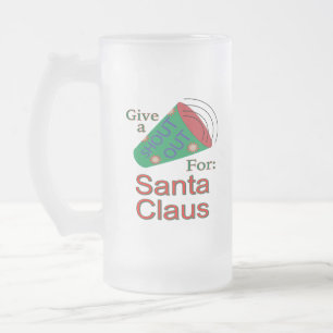 Kom uit voor de kerstman matglas bierpul