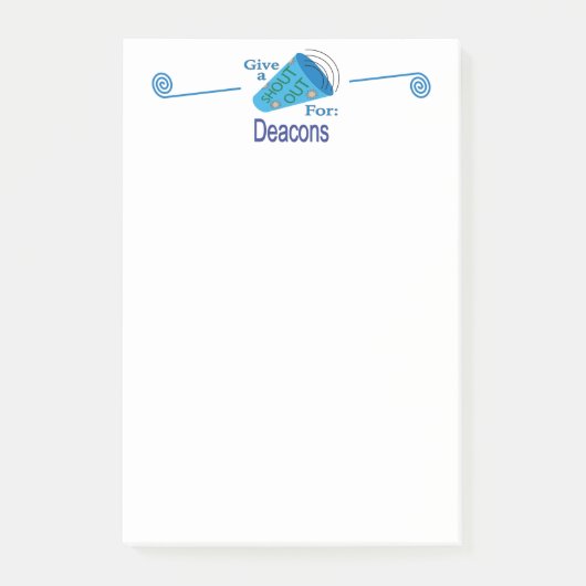 Kom uit voor Deacons Post-it® Notes (Voorkant)