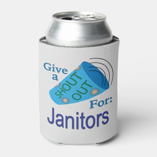 Kom uit voor Janitors Blikjeskoeler (Blikje Voorkant)
