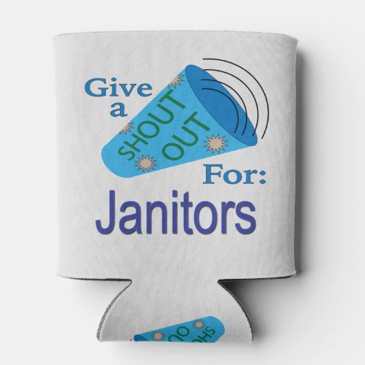 Kom uit voor Janitors Blikjeskoeler (Achterkant)