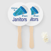 Kom uit voor Janitors Handwaaier (Voorkant en achterkant)