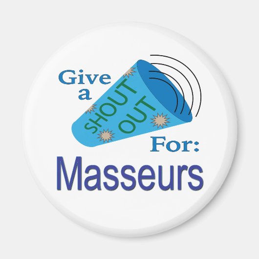 Kom uit voor Masseurs Magneet (Voorkant)