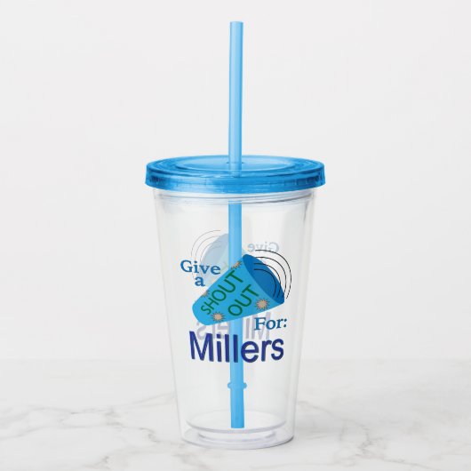 Kom uit voor Millers Acryl Drinkbeker (Voorkant)