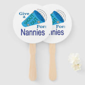 Kom uit voor Nannies Handwaaier (Voorkant en achterkant)