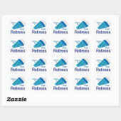 Kom uit voor Retirees Vierkante Sticker (Vel)