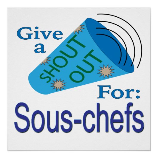 Kom uit voor Sous-chefs Perfect Poster (Voorkant)