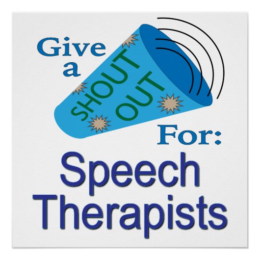 Kom uit voor Speech Therapisten Perfect Poster (Voorkant)