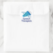 Kom uit voor Speech Therapisten Vierkante Sticker (Tas)