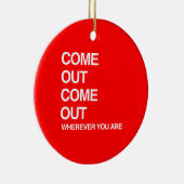 KOM UIT WAAR JE OOK BENT. KERAMISCH ORNAMENT (Rechts)