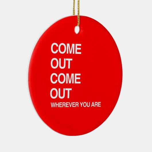 KOM UIT WAAR JE OOK BENT. KERAMISCH ORNAMENT (Rechts)