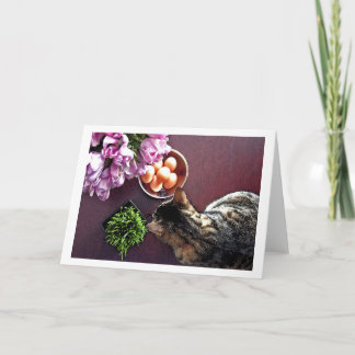 Kom van eieren. Momentopname 3 Feestdagen Kaart