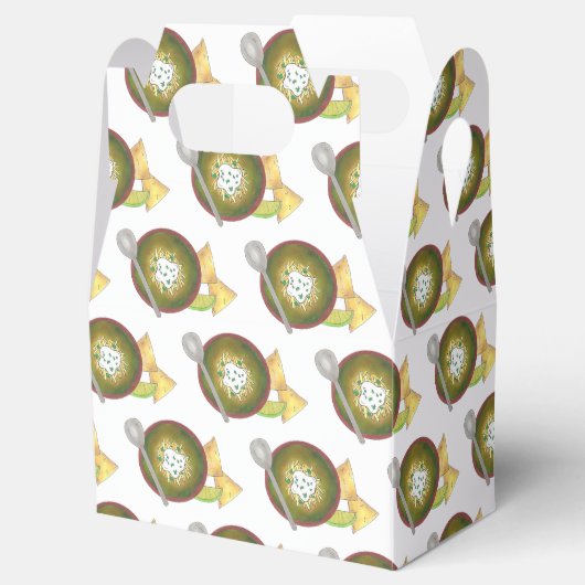 Kom van Green Chili Chili Chile Verde Cookoff Bedankdoosjes (Geopend)