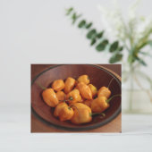 Kom van habanero paprika's, Traditioneel eten Briefkaart (Staand voorkant)