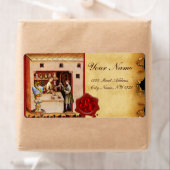 KOM VAN HYGEIA RED WAX SEAL MONOGRAM ETIKET (Insitu)