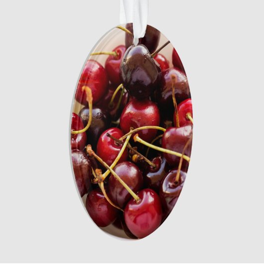 kom van kersen ornament (voorkant)