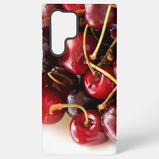 kom van kersen samsung galaxy hoesje (Achterkant)