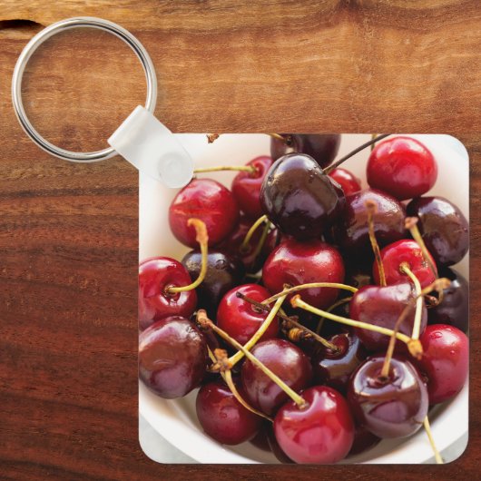 kom van kersen sleutelhanger (Voorkant)