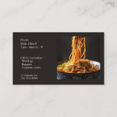 Kom van Lo Mein met kopieerruimte Visitekaartje (Achterkant)