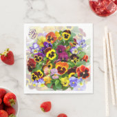 kom van Pansies Monogram servetten (Insitu)