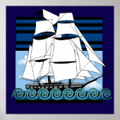 Kom varen weg strand inrichting poster (Voorkant)