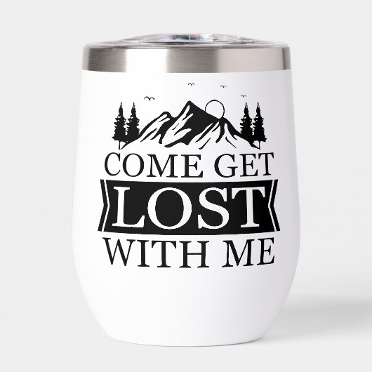 Kom verdwalen met mij Travel Mug Insulated (Voorkant)