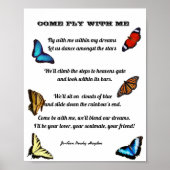 KOM VLIEG MET ME POEM POSTER (Voorkant)