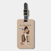 Kom Vlieg Met Mij Bagage Label (Voorkant verticaal)