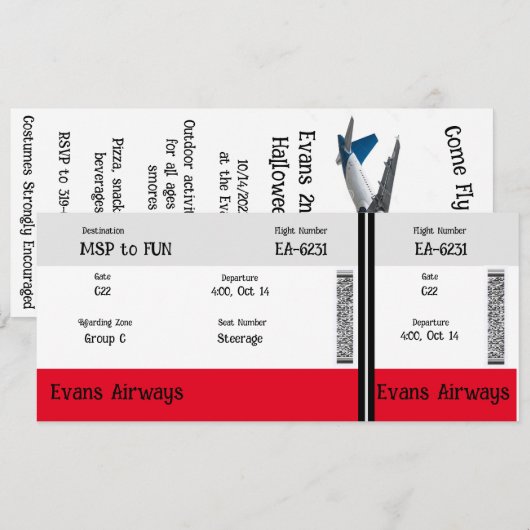 Kom vlieg met ons mee kaart (Voorkant / Achterkant)