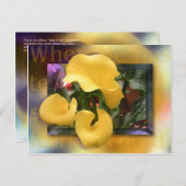 Kom voor als goud briefkaart (Voorkant / Achterkant)