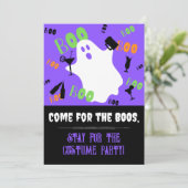 Kom voor de Boos Halloween Party uitnodiging (Staand voorkant)