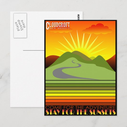 Kom voor het avontuur briefkaart (Voorkant / Achterkant)