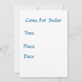 Kom voor Sedar Save The Date (Achterkant)