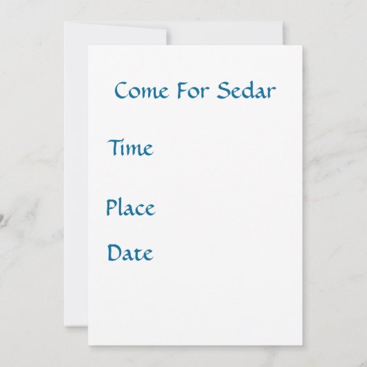 Kom voor Sedar Save The Date (Achterkant)