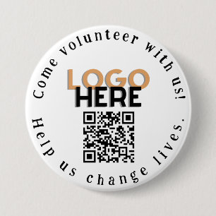 Kom Vrijwilligersverandering Leven QR Code Button