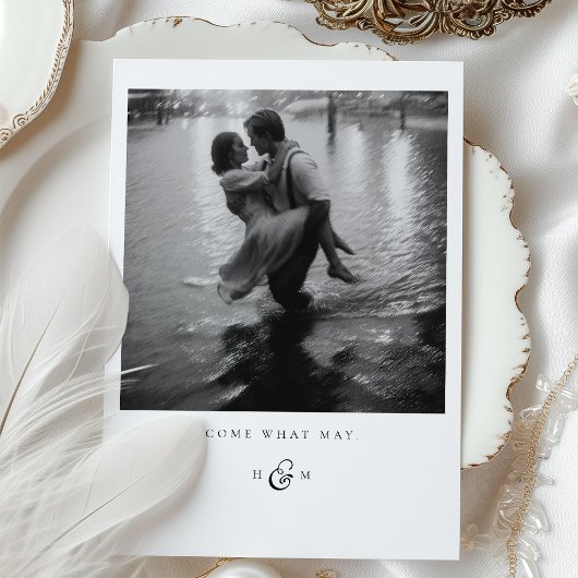 "Kom wat mag" Foto Dank u kaart