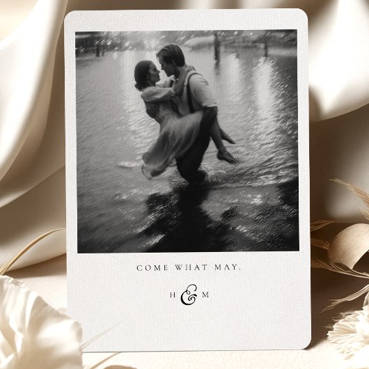 "Kom wat mag" Foto Dank u kaart