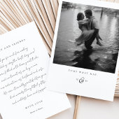 "Kom wat mag" Foto Dank u kaart