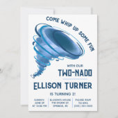 Kom wat plezier maken! Tornado verjaardagsfeestje Kaart (Voorkant)