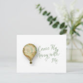 Kom weg met mijn luchtballon briefkaart (Staand voorkant)