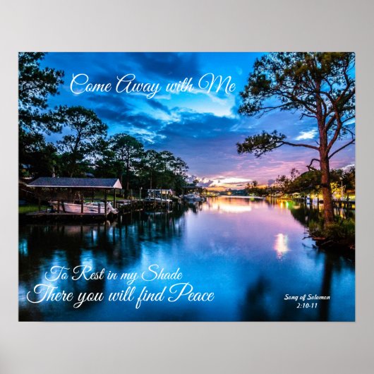 Kom weg met Serene Lake Poster  (Voorkant)