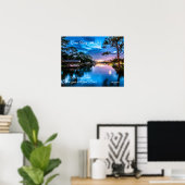 Kom weg met Serene Lake Poster (Thuiskantoor)