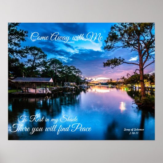 Kom weg met Serene Lake Poster (Voorkant)