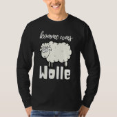 Kom: Wol Cute Sheep Wool Tube Sewing Crochet T-shirt (Voorkant)